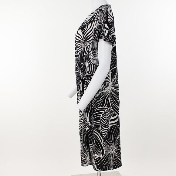 Anne Klein Women's Printed Flutter-Sleeve Wrap - Picture 3 of 5